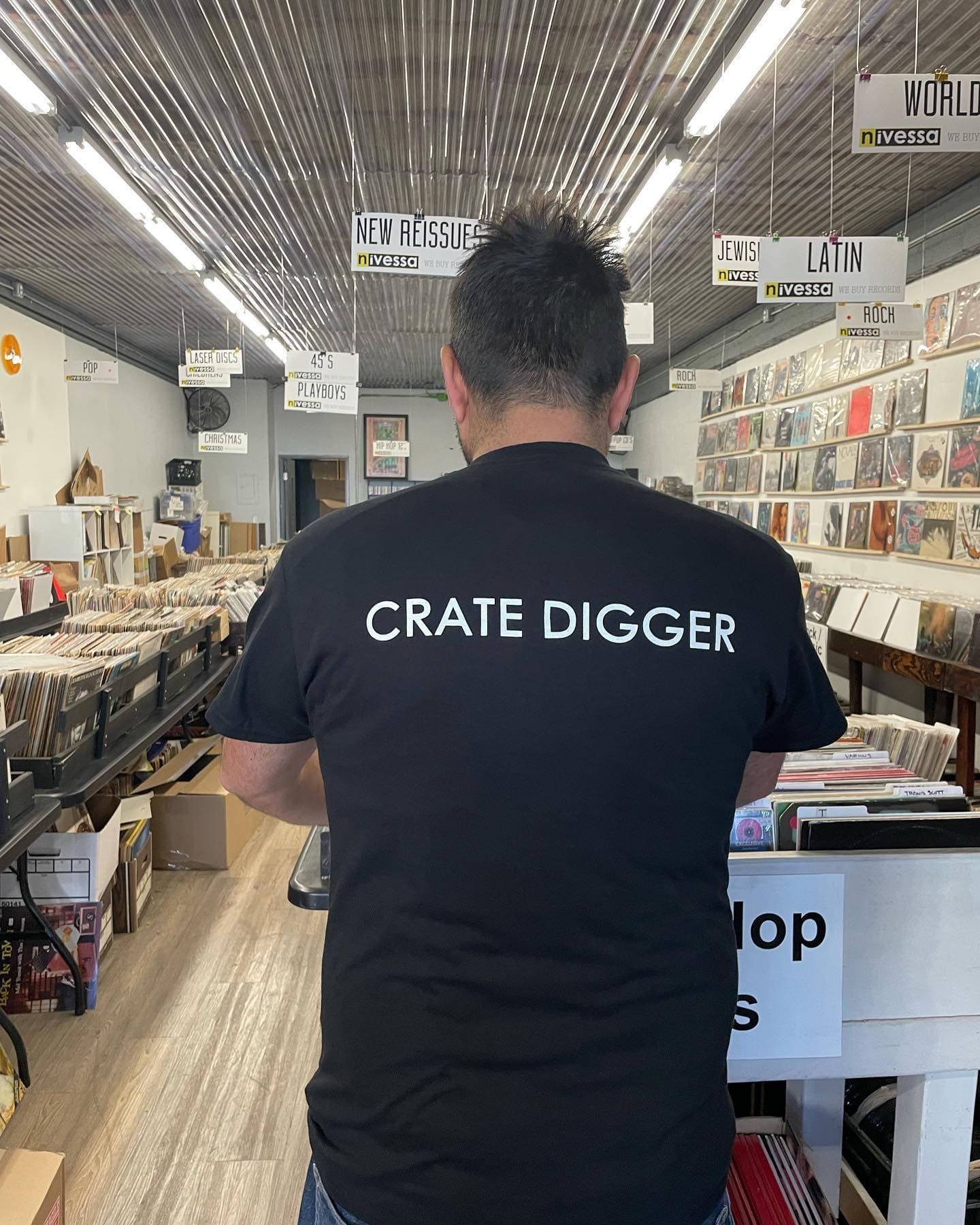 Crate Digger T-shirt at Nivessa