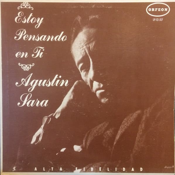 Agustin Lara – Estoy Pensando En Ti vinyl cover art