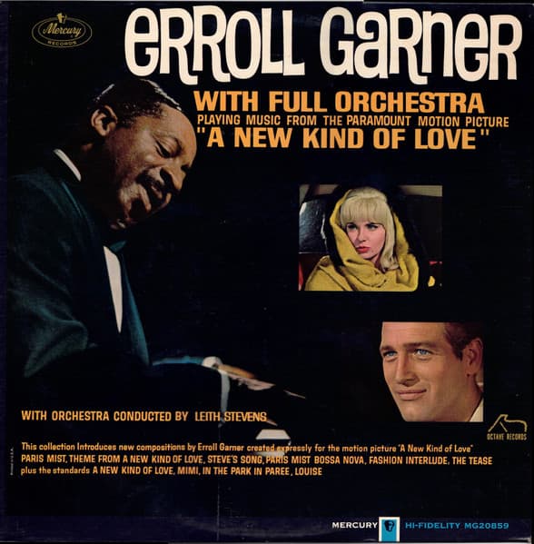Leith Stevens Erroll Garner With Full Orchestra – Playing Music From The Paramount Motion Picture "A New Kind Of Love" vinyl cover art