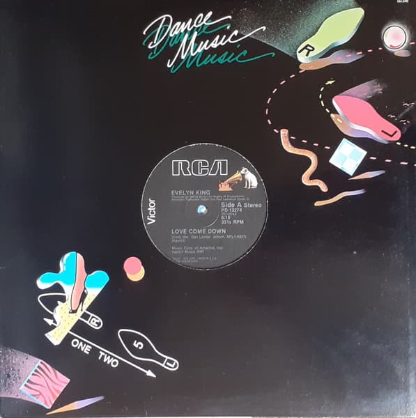 Evelyn King – Love Come Down vinyl cover art