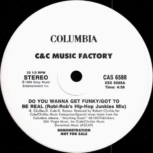 C + C Music Factory – Got To Be Real vinyl cover art