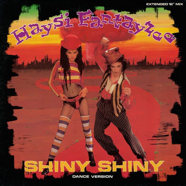Haysi Fantayzee – Shiny Shiny (Dance Version) vinyl cover art