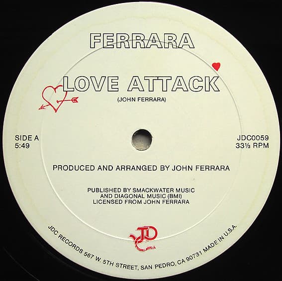 Ferrara – Love Attacks Again vinyl cover art