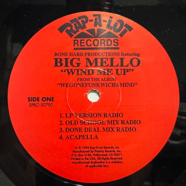 Big Mello – Wind Me Up vinyl cover art