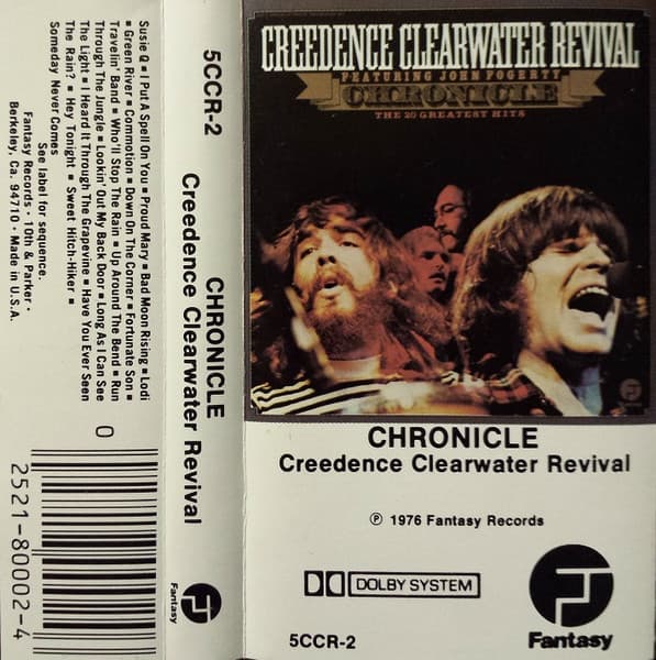John Fogerty Creedence Clearwater Revival – Chronicle (The 20 Greatest Hits) vinyl cover art