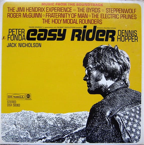 Various – Easy Rider (Music From The Soundtrack) vinyl cover art