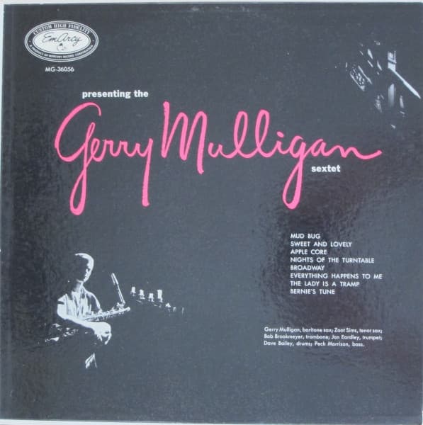 Gerry Mulligan And His Sextet – Presenting The Gerry Mulligan Sextet vinyl cover art