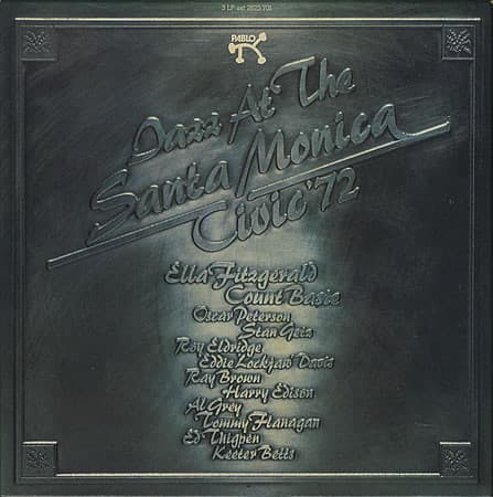 Various – Jazz At The Santa Monica Civic '72 vinyl cover art