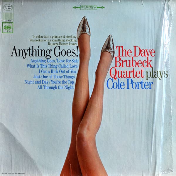The Dave Brubeck Quartet – Anything Goes! The Dave Brubeck Quartet Plays Cole Porter vinyl cover art