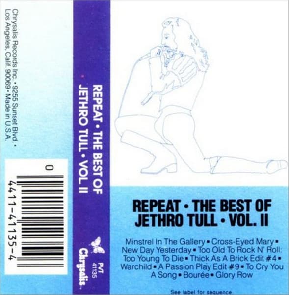 Jethro Tull – Repeat - The Best Of Jethro Tull - Vol. Ii vinyl cover art