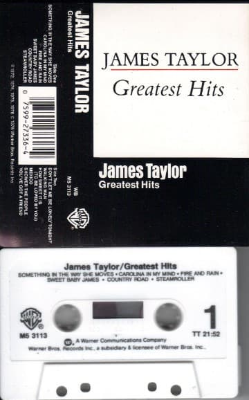 James Taylor (2) – Greatest Hits vinyl cover art