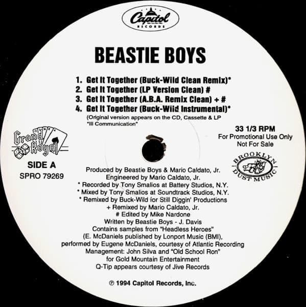 Beastie Boys – Get It Together vinyl cover art