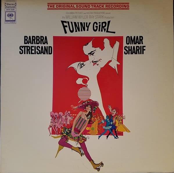 Omar Sharif Barbra Streisand – Funny Girl:  The Original Sound Track Recording vinyl cover art