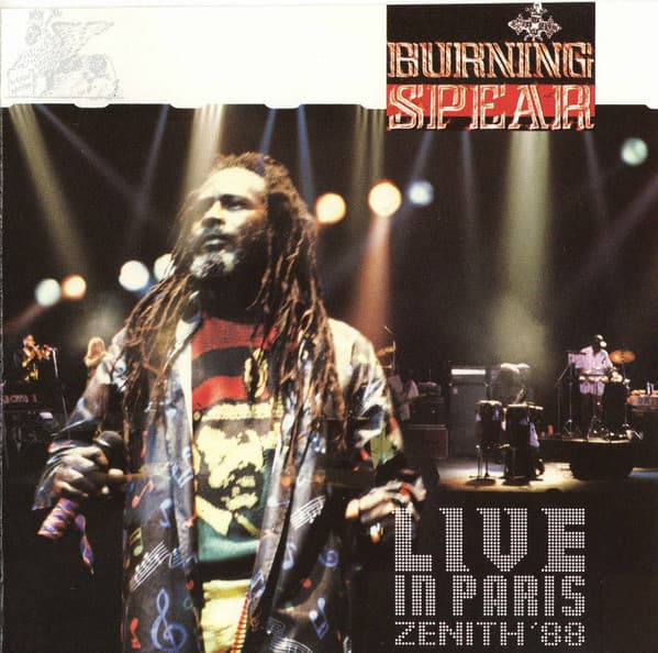 Burning Spear – Live In Paris vinyl cover art