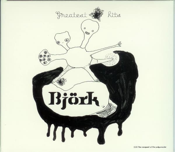 BjöRk – Downtempo - Greatest Hits vinyl cover art