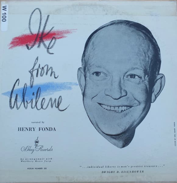 Henry Fonda – Ike From Abilene vinyl cover art