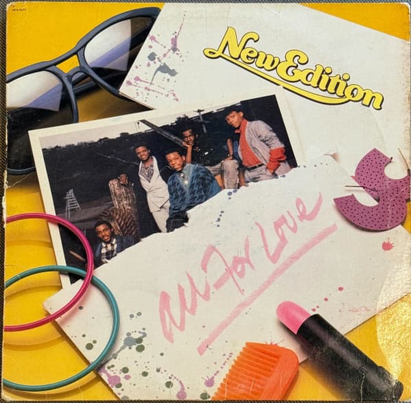 New Edition – All For Love vinyl cover art