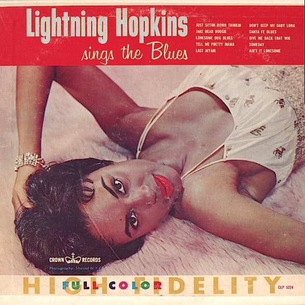 Lightnin' Hopkins – Sings The Blues vinyl cover art