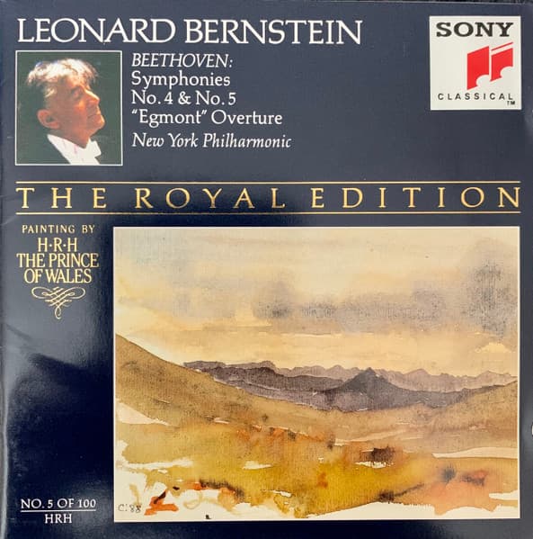 Ludwig Van Beethoven, Leonard Bernstein, New York Philharmonic – ''Egmont'' Overture vinyl cover art