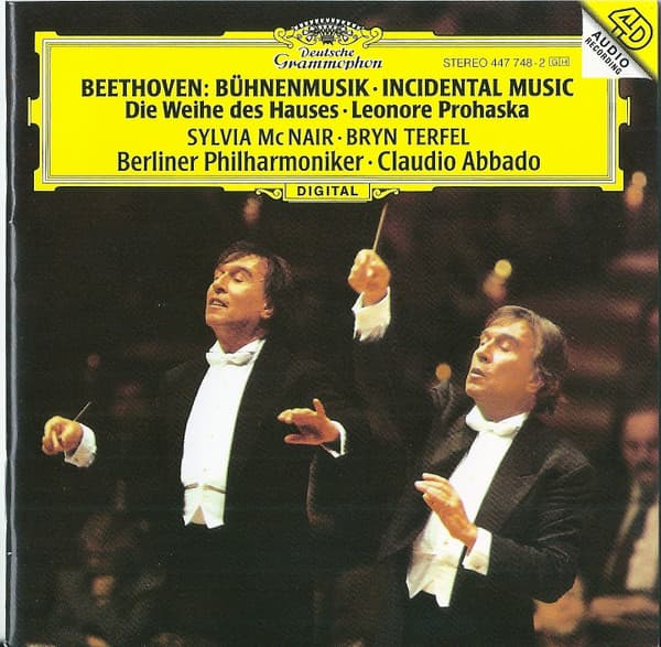 Ludwig Van Beethoven, Sylvia Mcnair, Bryn Terfel, Berliner Philharmoniker, Claudio Abbado – BüHnenmusik • Incidental Music (Die Weihe Des Hauses • Leonore Prohaska) vinyl cover art