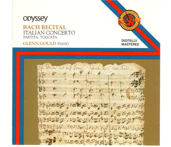 Glenn Gould Johann Sebastian Bach – Bach Recital - Italian Concerto - Partita, Toccata vinyl cover art