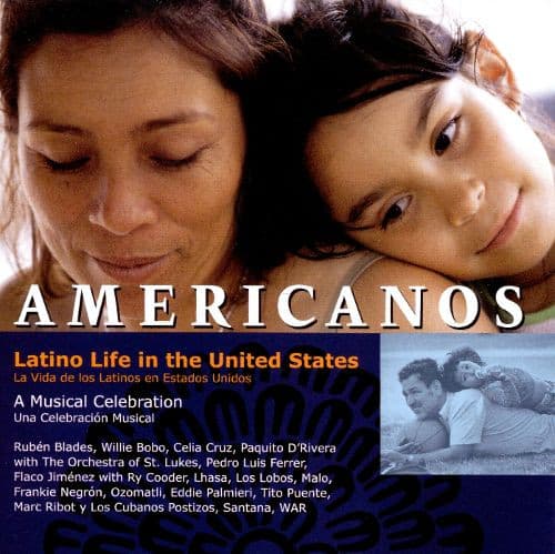 Various – Americanos - Latino Life In The United States - A Musical Celebration vinyl cover art
