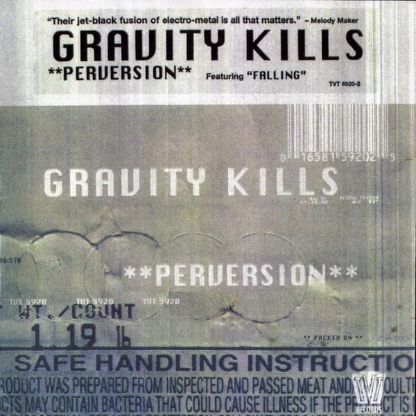 Gravity Kills – Industrial - Perversion vinyl cover art