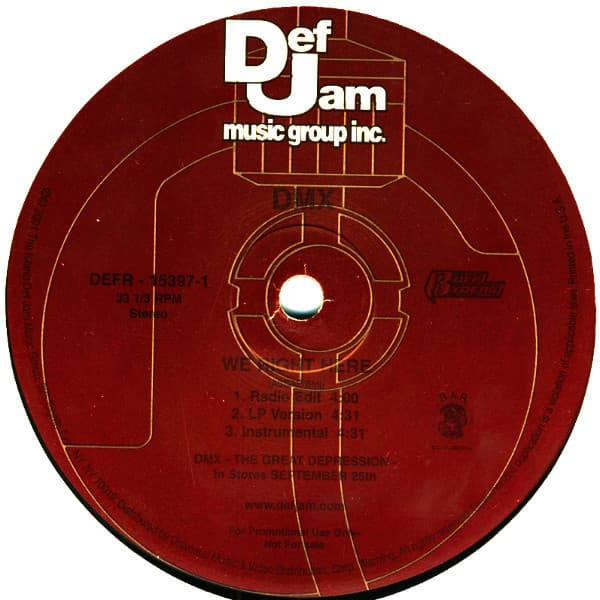 Dmx – You Could Be Blind vinyl cover art