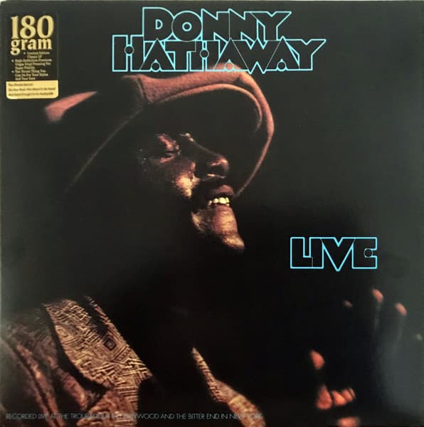 Donny Hathaway – Live vinyl cover art