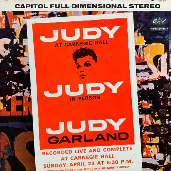 Judy Garland – Judy At Carnegie Hall - Judy In Person vinyl cover art