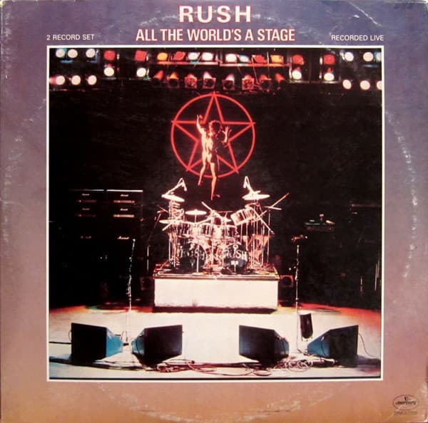 Rush – All The World'S A Stage vinyl cover art