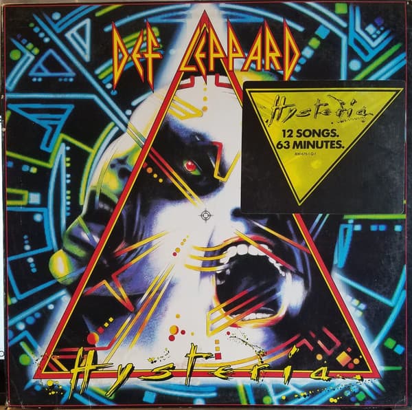 Def Leppard – Hysteria vinyl cover art