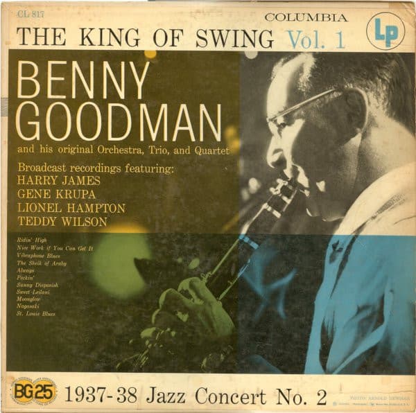 Benny Goodman – The King Of Swing Vol. 1 (1937-38 Jazz Concert No. 2) vinyl cover art