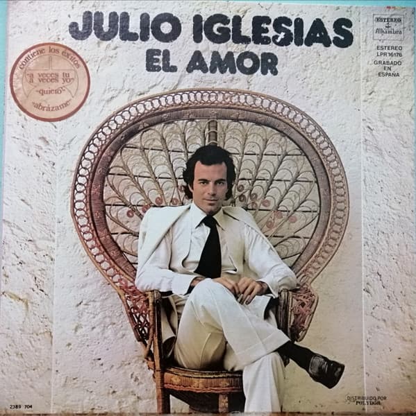 Julio Iglesias – El Amor vinyl cover art