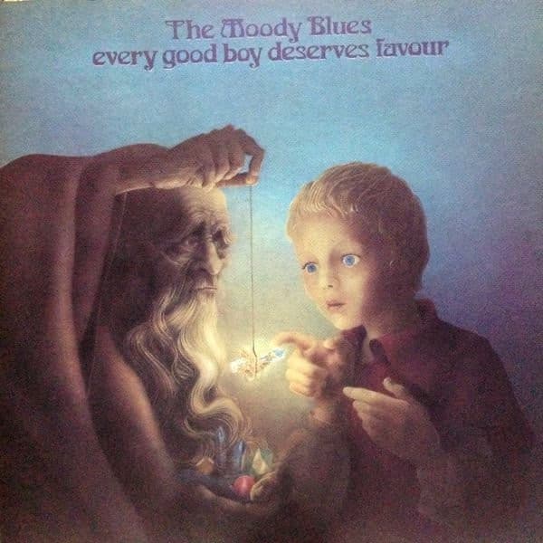 The Moody Blues – Every Good Boy Deserves Favour vinyl cover art
