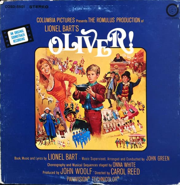 Lionel Bart – Oliver! An Original Soundtrack Recording vinyl cover art