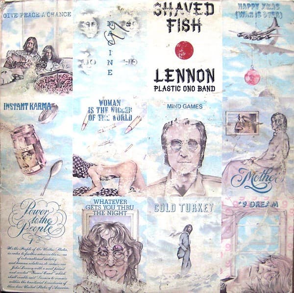 The Plastic Ono Band John Lennon – Shaved Fish vinyl cover art