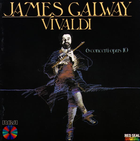 Antonio Vivaldi James Galway – 6 Concerti, Op. 10 vinyl cover art