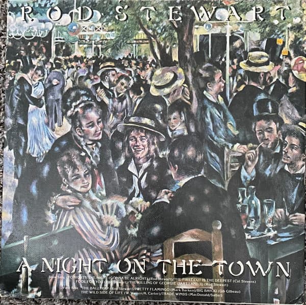 Rod Stewart – A Night On The Town vinyl cover art