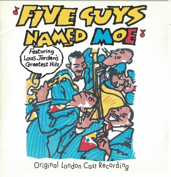 Various – Five Guys Named Moe - Featuring Louis Jordan'S Greatest Hits (Original London Cast Recording) vinyl cover art