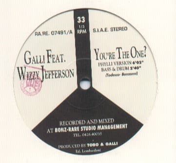 Galli – House - You'Re The One ? vinyl cover art