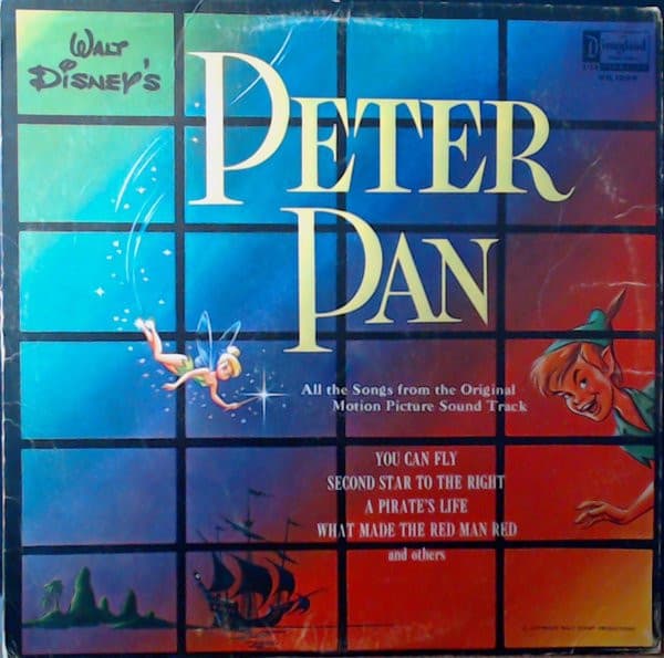 Various – Walt Disney'S Peter Pan vinyl cover art