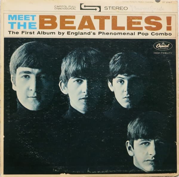 The Beatles – Meet The Beatles! vinyl cover art