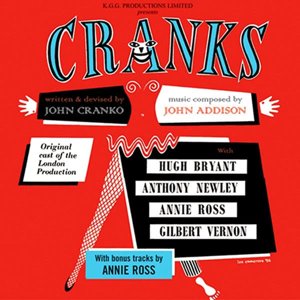 John Cranko, John Addison, Hugh Bryant, Annie Ross, Anthony Newley, Gilbert Vernon – Cranks vinyl cover art