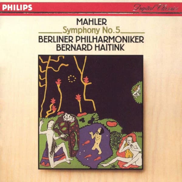 Gustav Mahler, Berliner Philharmoniker, Bernard Haitink – Symphony No. 5 vinyl cover art