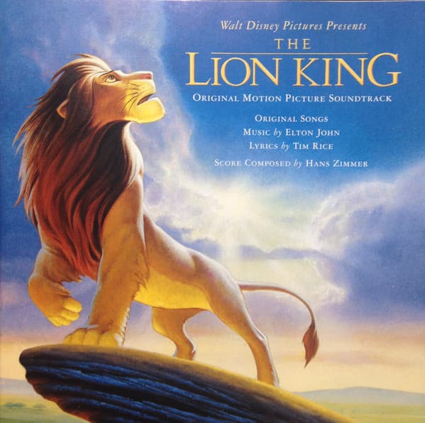 Various – The Lion King (Original Motion Picture Soundtrack) vinyl cover art