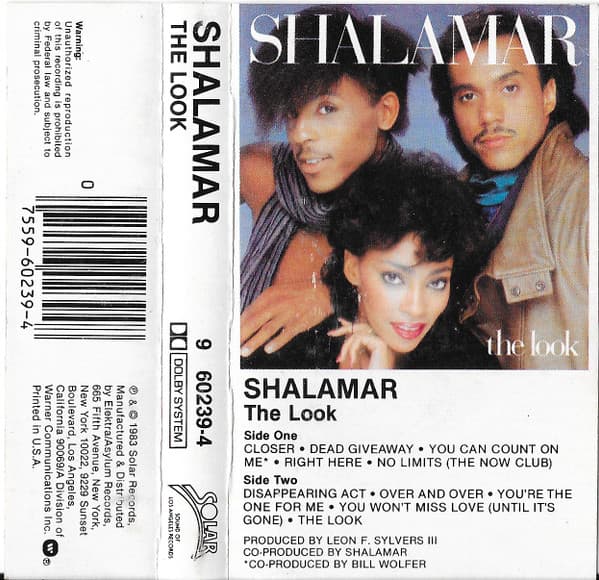Shalamar – The Look vinyl cover art