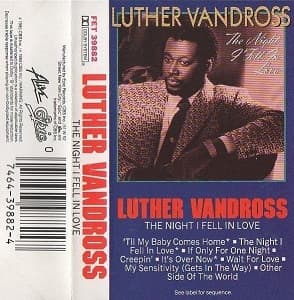 Luther Vandross – The Night I Fell In Love vinyl cover art