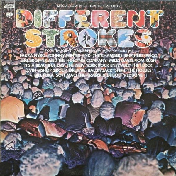 Various – Different Strokes (19 Contemporary Artists Perform Music Of Our Time) vinyl cover art