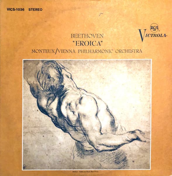 Ludwig Van Beethoven, Pierre Monteux, Wiener Philharmoniker – "Eroica" vinyl cover art